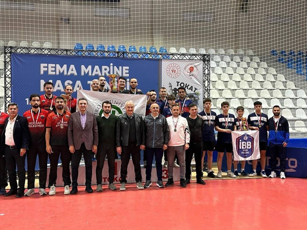 Çukurova Üniversitesi Spor Kulübü Türkiye Masa Tenisi 1. Lig Şampiyonu 