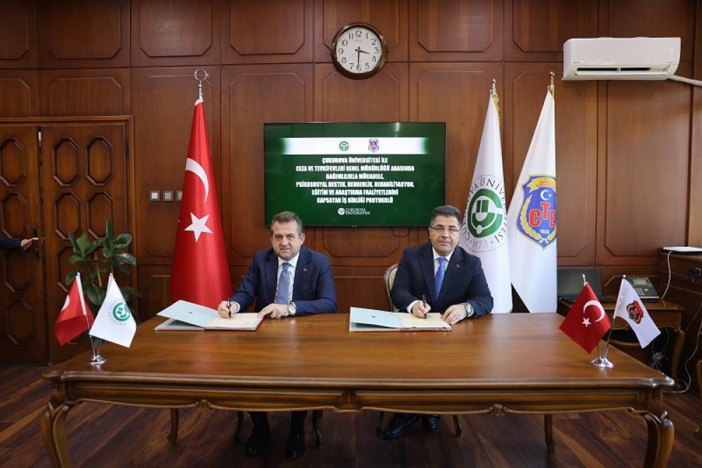 Çukurova Üniversitesi ile Ceza ve Tevkifevleri Genel Müdürlüğü Arasında İş Birliği Protokolü İmzalandı